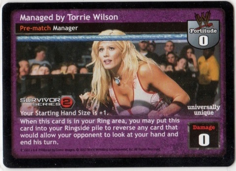 Managed by Torrie Wilson (SS2)